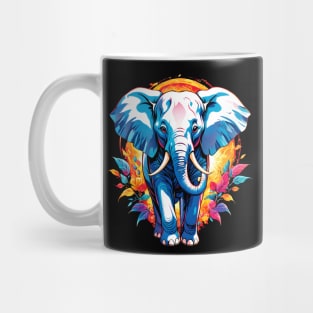 Dreamlike Elephant: A Vibrant Modern Digital Art Mug